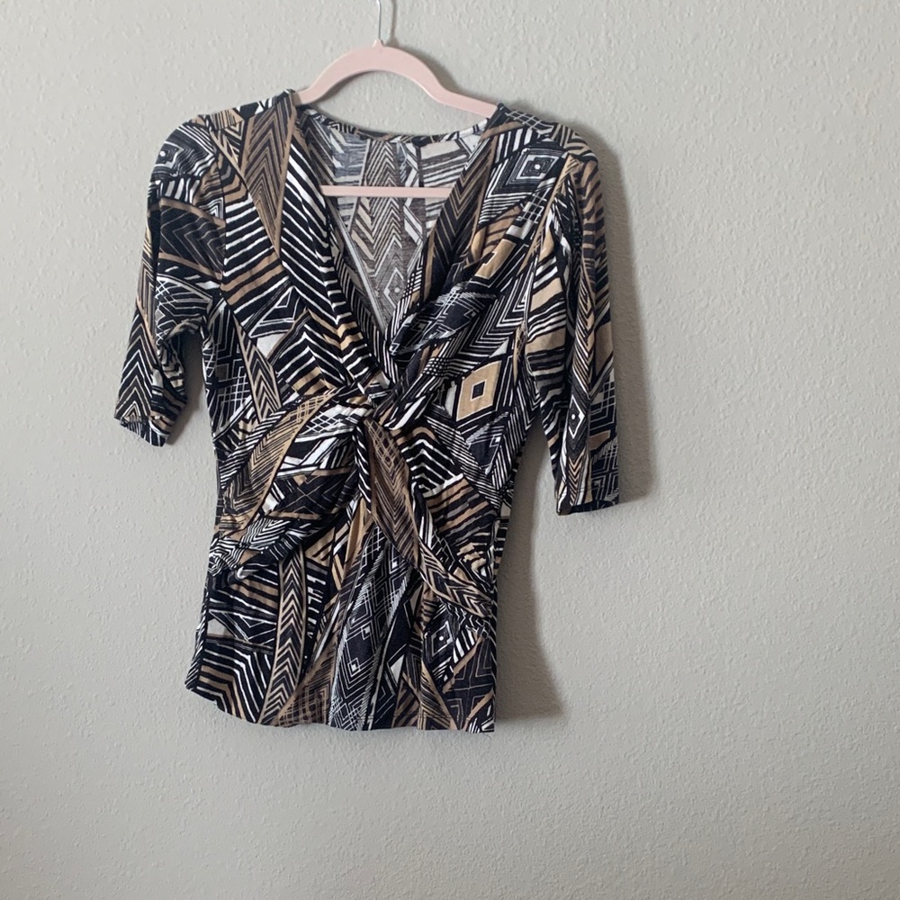 Geometric Patterned Women's Top